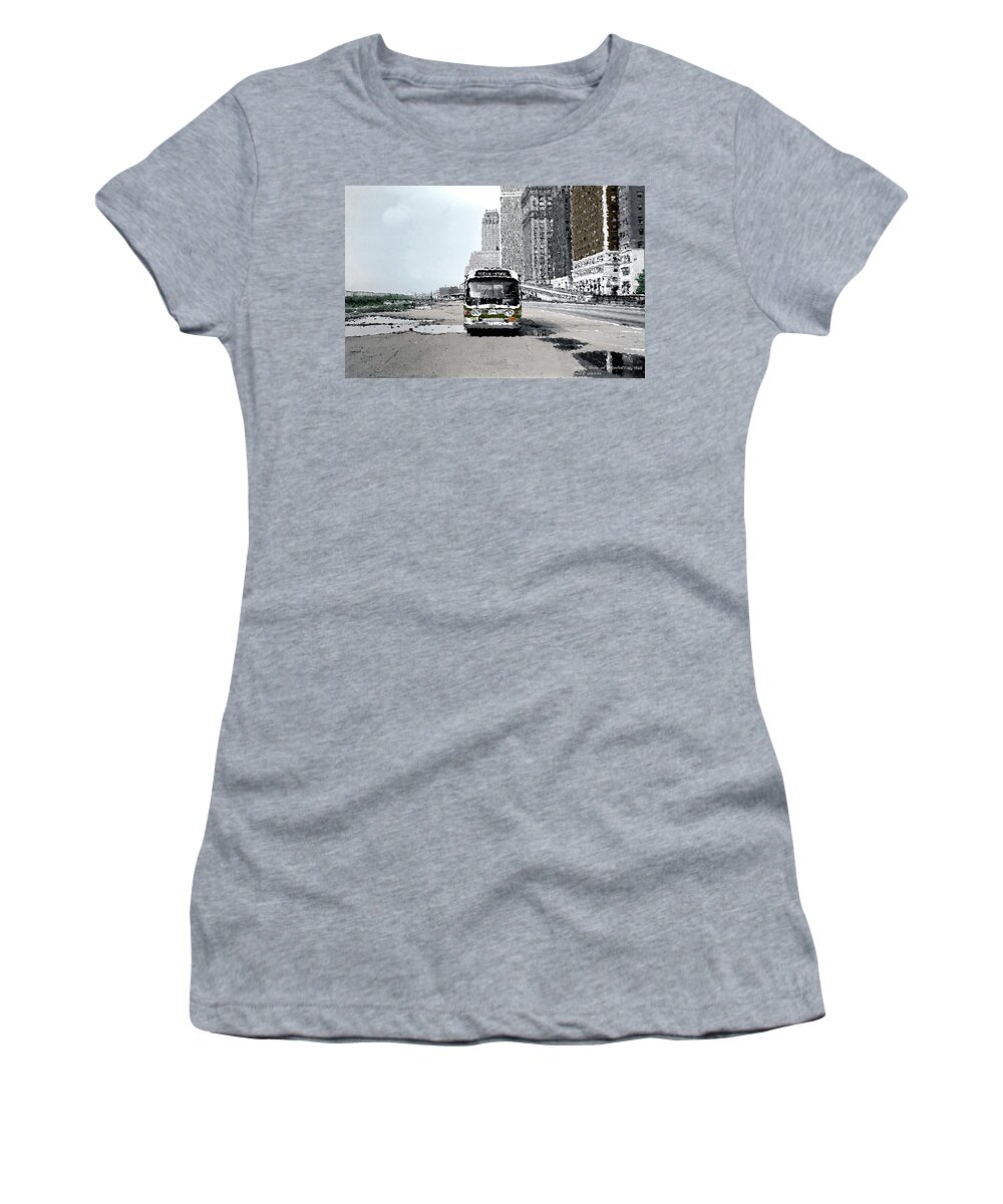 Bus Women's T-Shirt featuring the photograph Bus by Mark Alesse