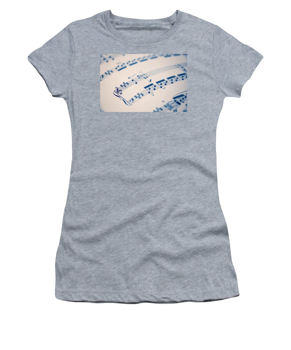 Blue Women's T-Shirt featuring the photograph C Sharp Minor by Iryna Goodall