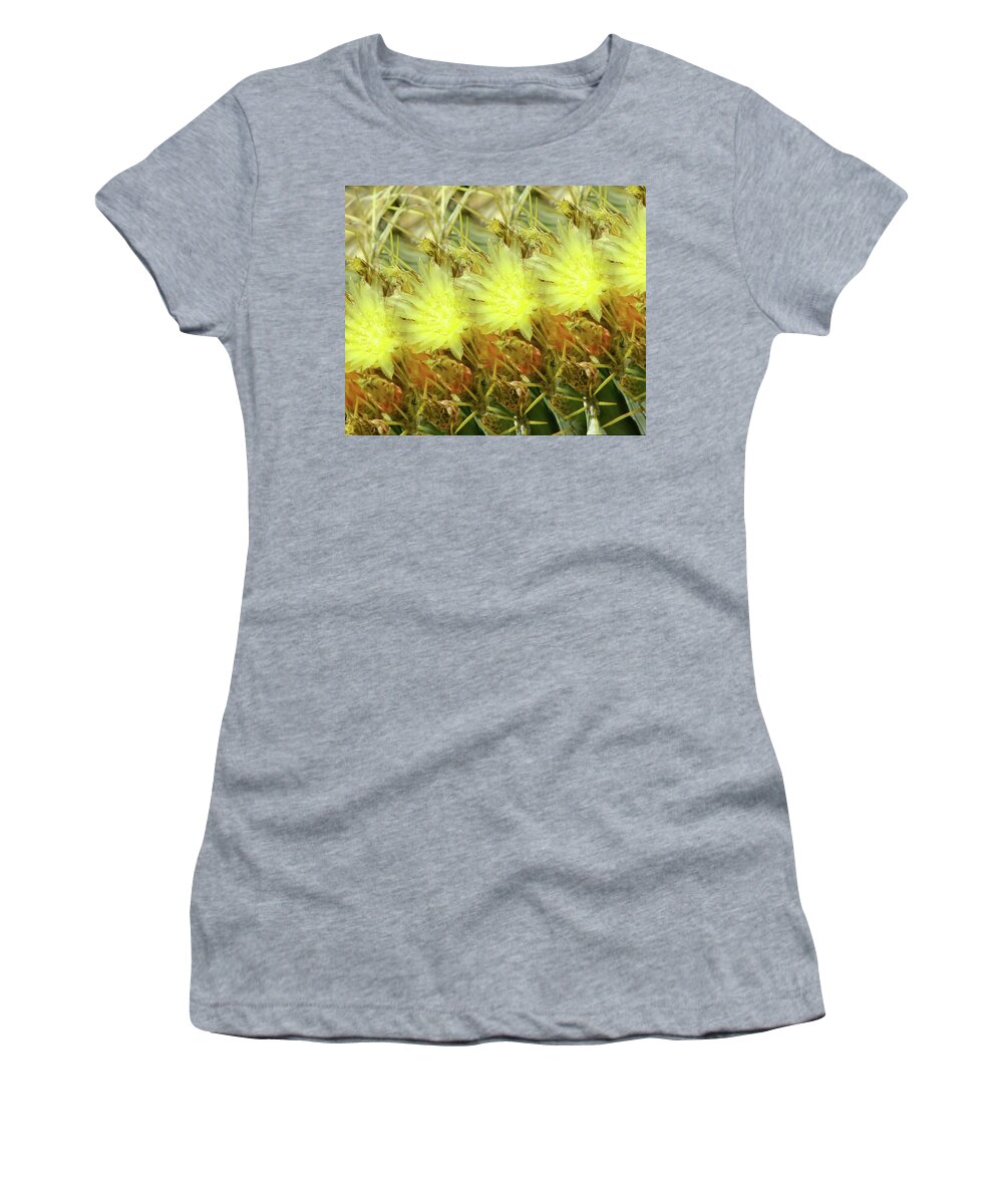 Desert Women's T-Shirt featuring the photograph Cactus Flowers by Kathy Bassett