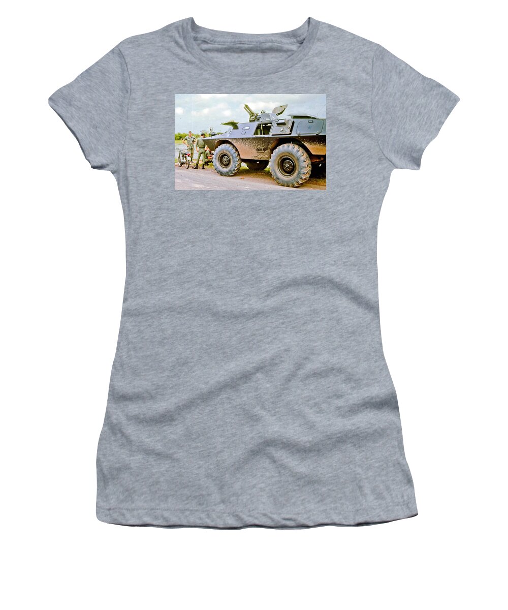 Cadillac Gage Commando Women's T-Shirt featuring the photograph Cadillac Gage Commando by Mariel Mcmeeking