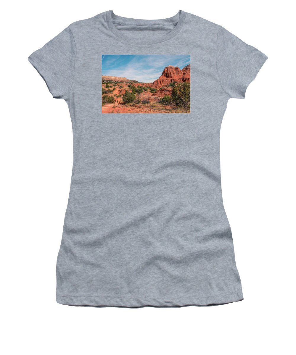 Canyon Women's T-Shirt featuring the photograph Canyon Hike by Adam Reinhart
