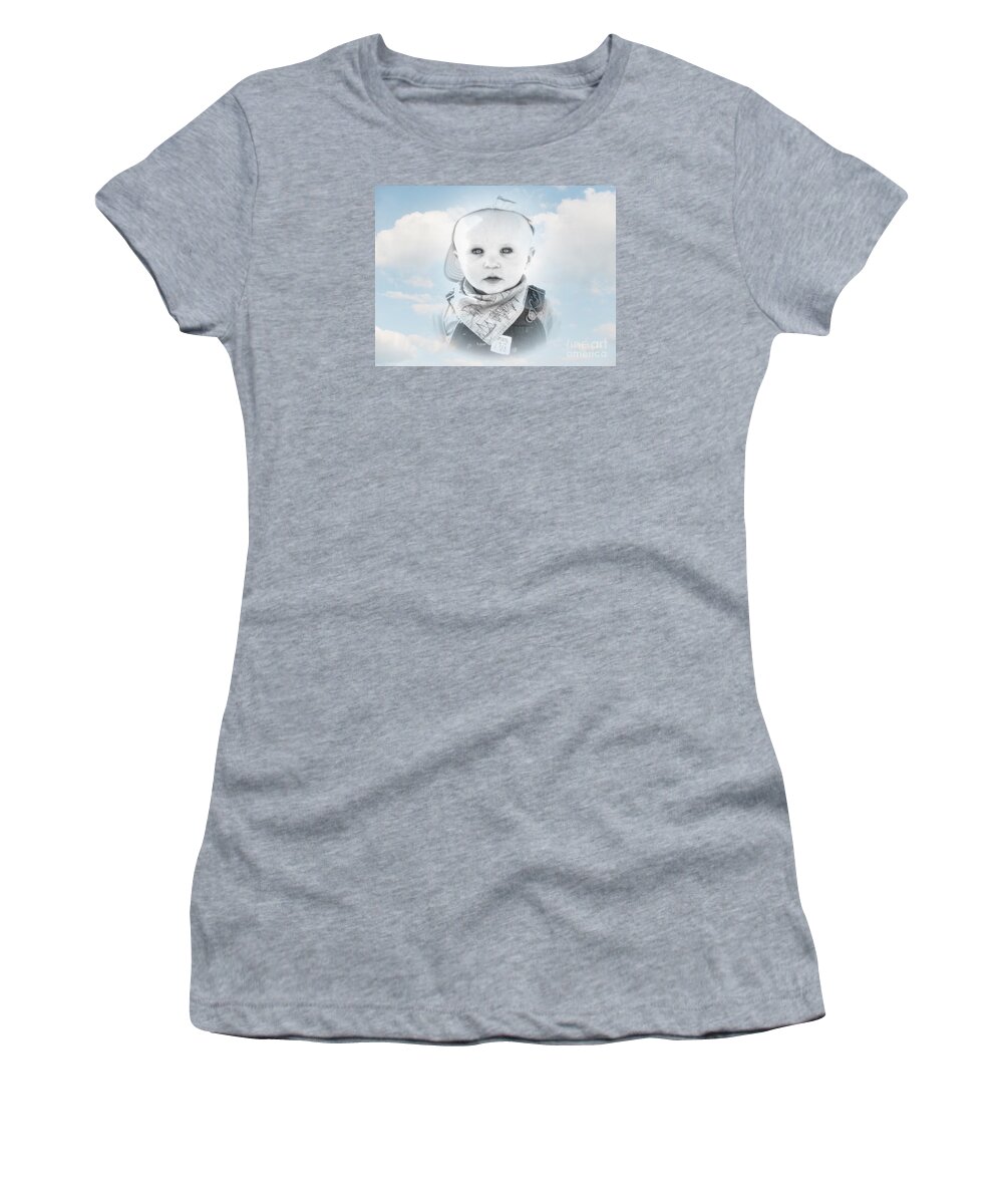 Baby Women's T-Shirt featuring the photograph Captain of the Sea by Karen Lewis