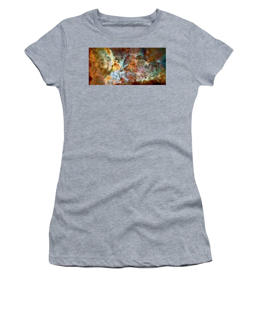 Carina Nebula Women's T-Shirt featuring the photograph Carina Nebula closer by Weston Westmoreland