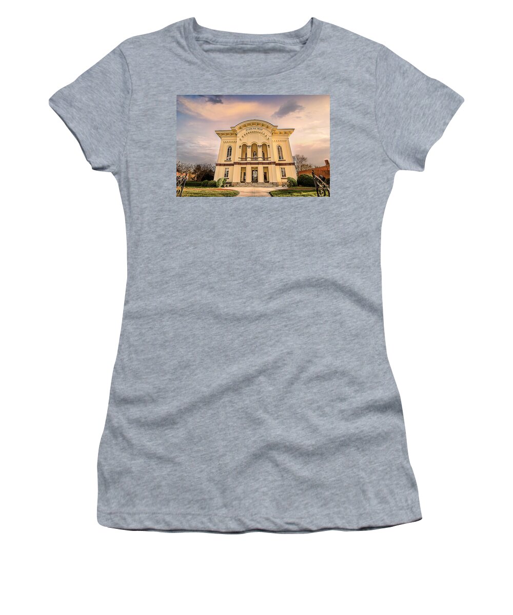 Caswell County Women's T-Shirt featuring the photograph Caswell County Courthouse by Cynthia Wolfe