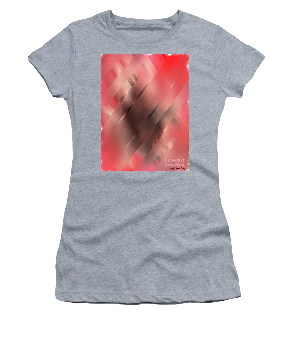Abstract Women's T-Shirt featuring the painting Hidden by Frances Ku