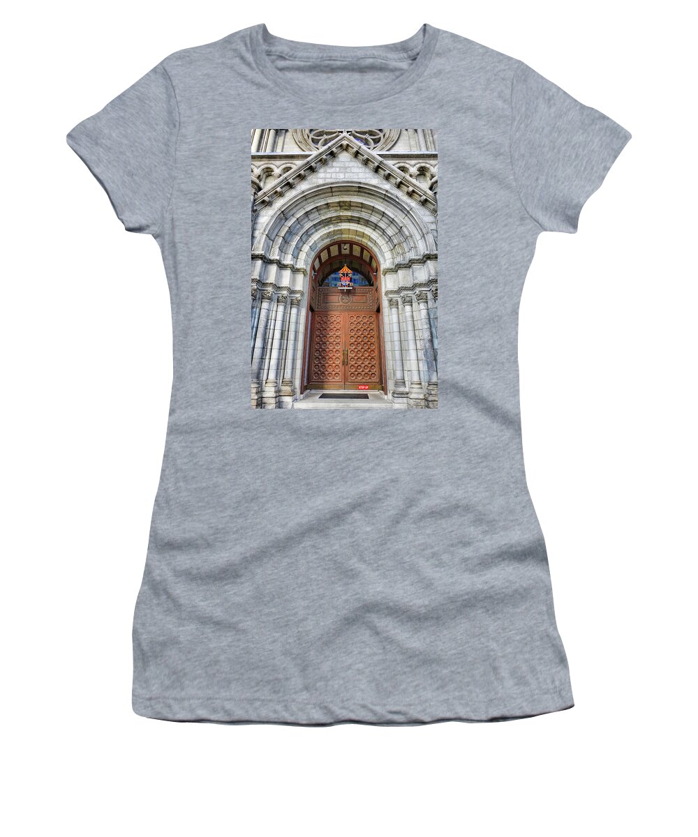 Cathedral Women's T-Shirt featuring the photograph Cathedral Basilica of Saint Louis Study 10 by Robert Meyers-Lussier