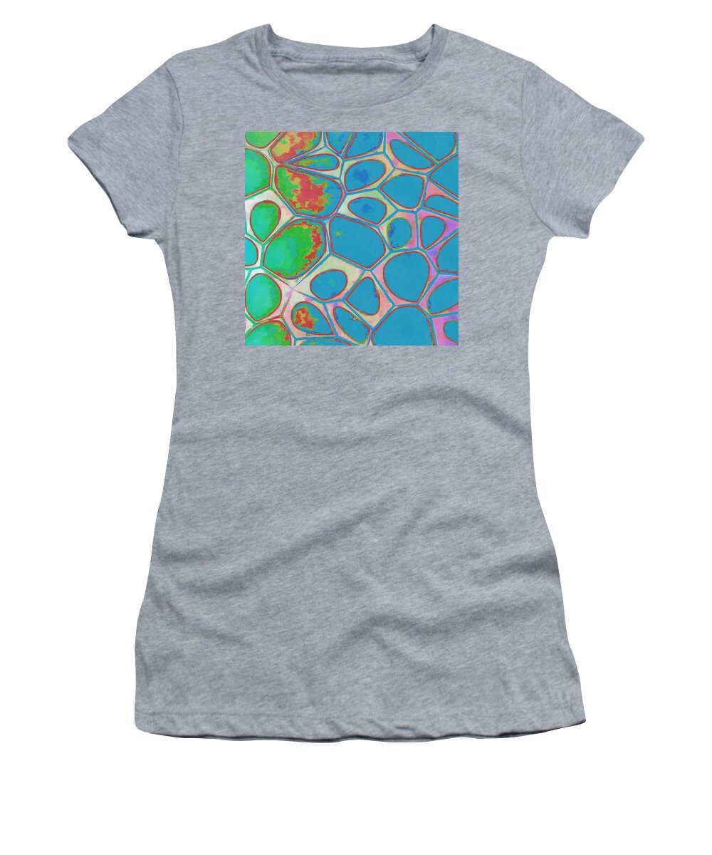 Painting Women's T-Shirt featuring the photograph Cells Abstract Three by Edward Fielding