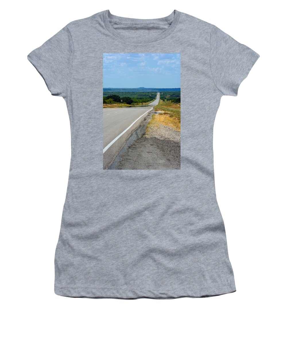 Landscape Women's T-Shirt featuring the photograph Central Texas Byway by Tikvah's Hope