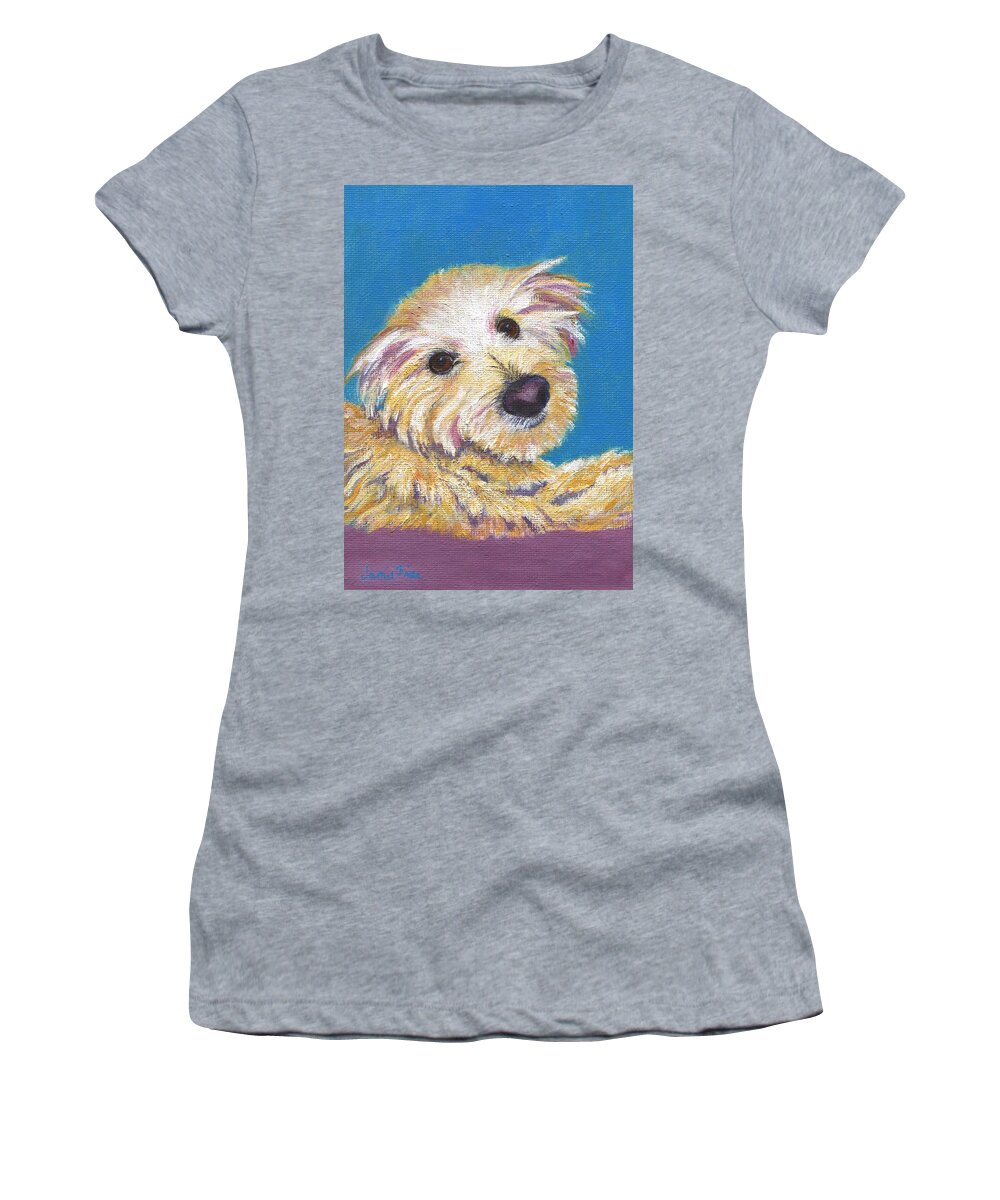 Dog Women's T-Shirt featuring the painting Chance by Jamie Frier