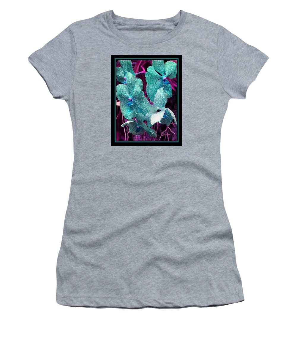 Flowers Women's T-Shirt featuring the photograph Changing Views No Hues by Steven Lebron Langston