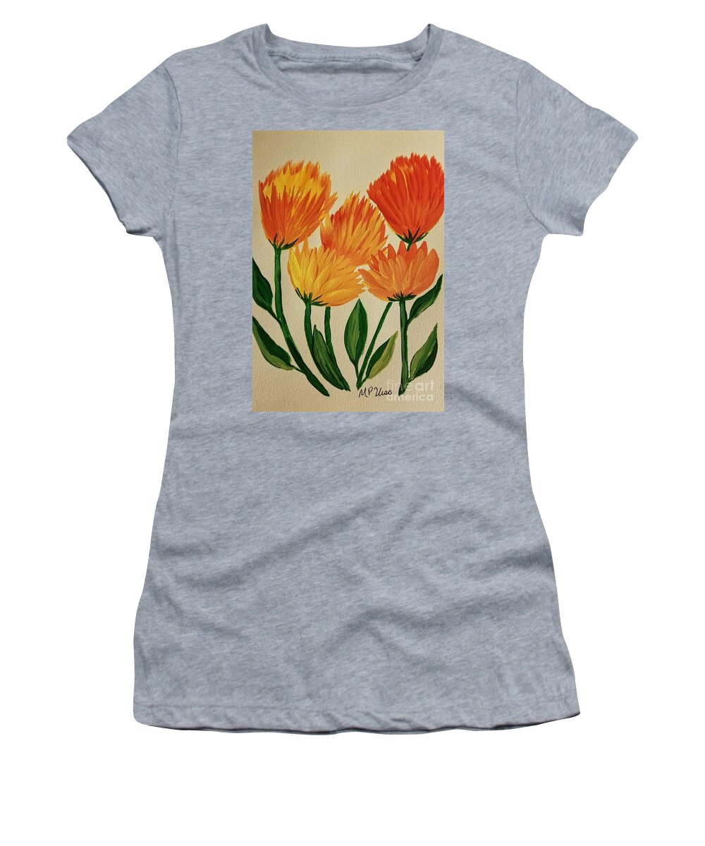 Cheer Women's T-Shirt featuring the painting Cheer by Maria Urso
