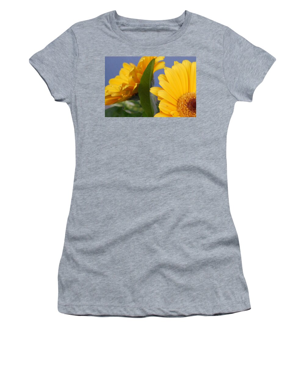 Gerbera Daisy Women's T-Shirt featuring the photograph Cheerful Gerbera Daisies by Amy Fose