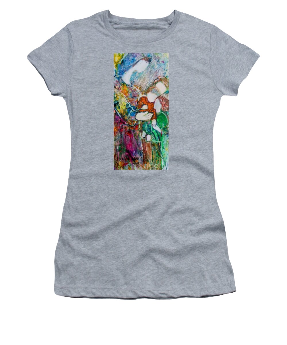 Children Women's T-Shirt featuring the painting Children Are A Blessing by Deborah Nell