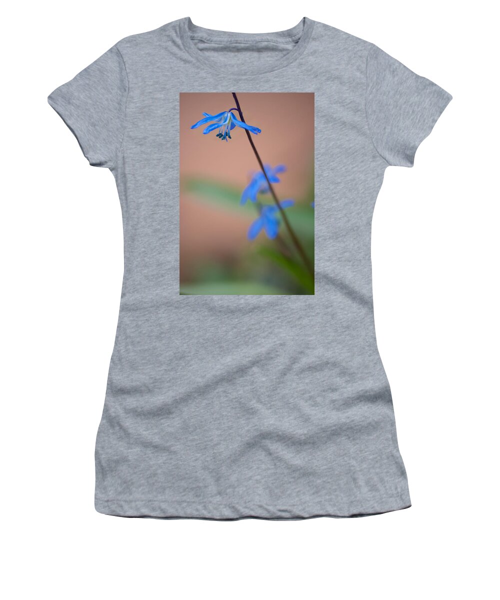 April Women's T-Shirt featuring the photograph Chionodoxa by Andreas Freund