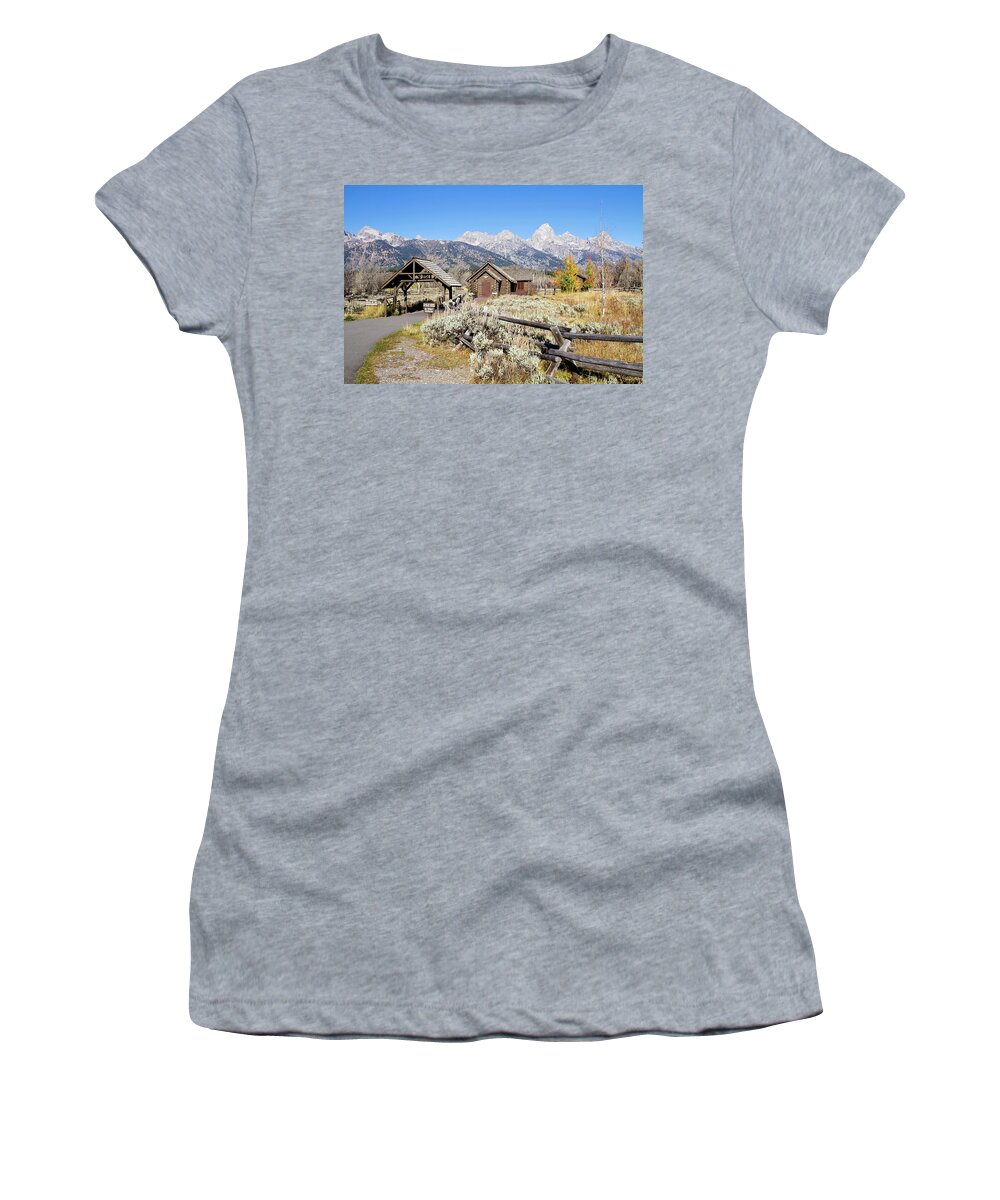 Tetons Women's T-Shirt featuring the photograph Church of the Transfiguration by Shirley Mitchell