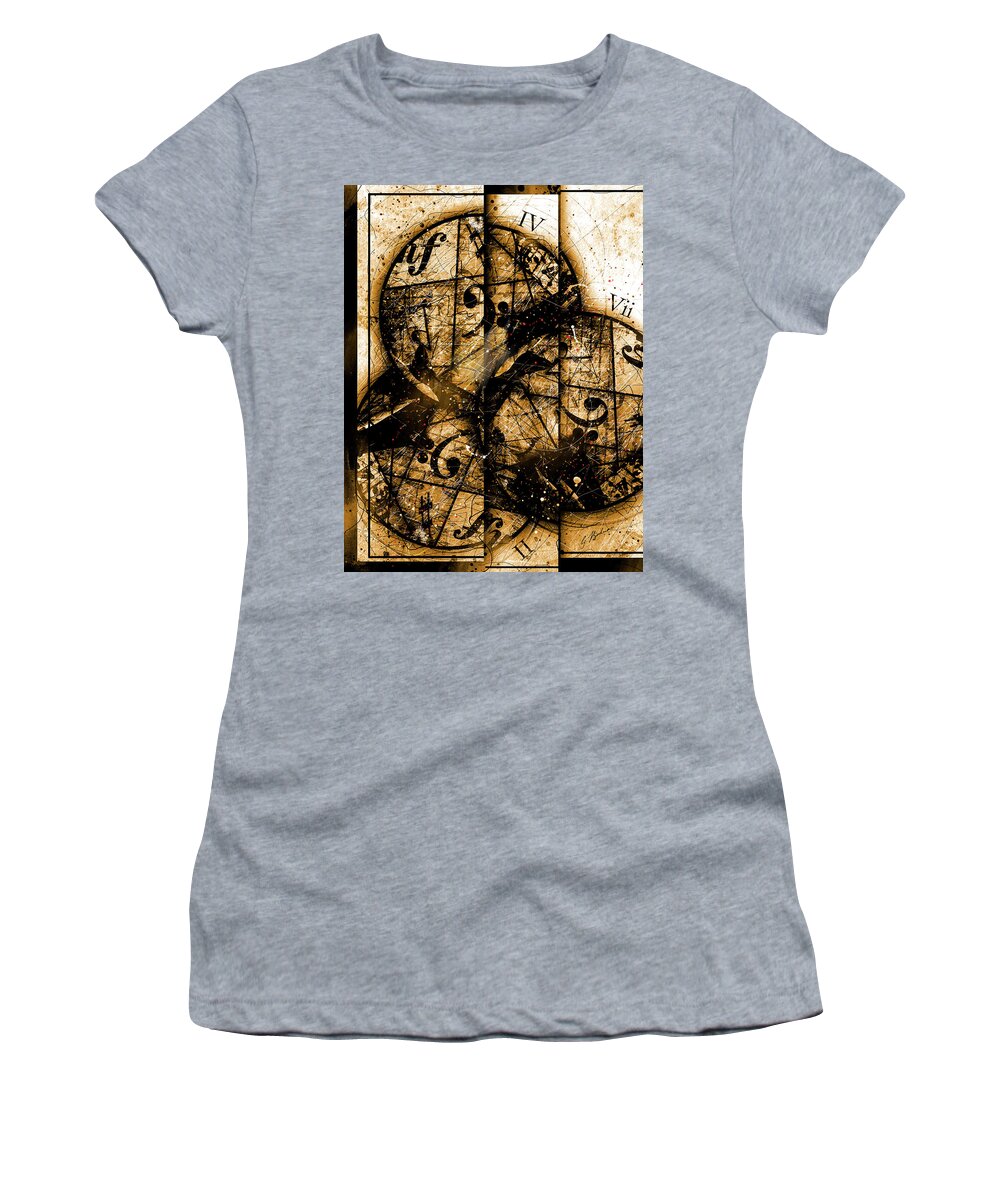 Music Women's T-Shirt featuring the digital art Circleladian Rhythms West by Gary Bodnar