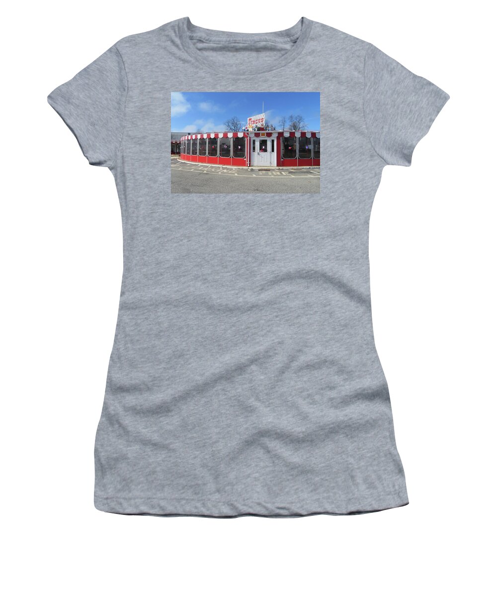 Circus Drive In Women's T-Shirt featuring the photograph Circus Drive in by Melinda Saminski