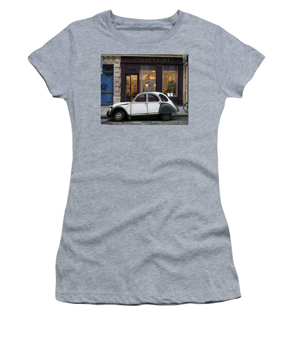 Citroen Women's T-Shirt featuring the photograph Citroen 2CV by Jim Mathis
