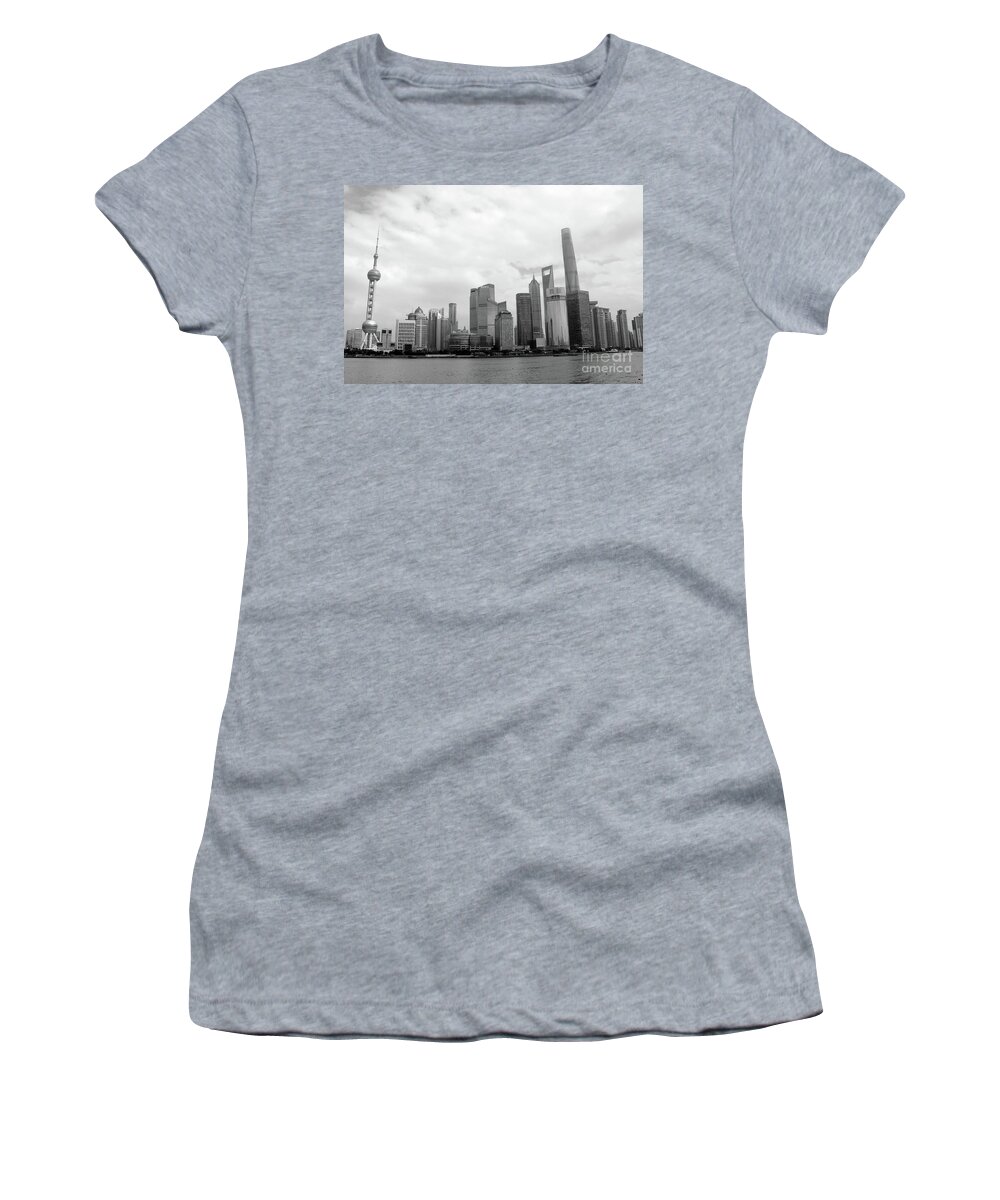 Photography Women's T-Shirt featuring the photograph City Skyline by MGL Meiklejohn Graphics Licensing