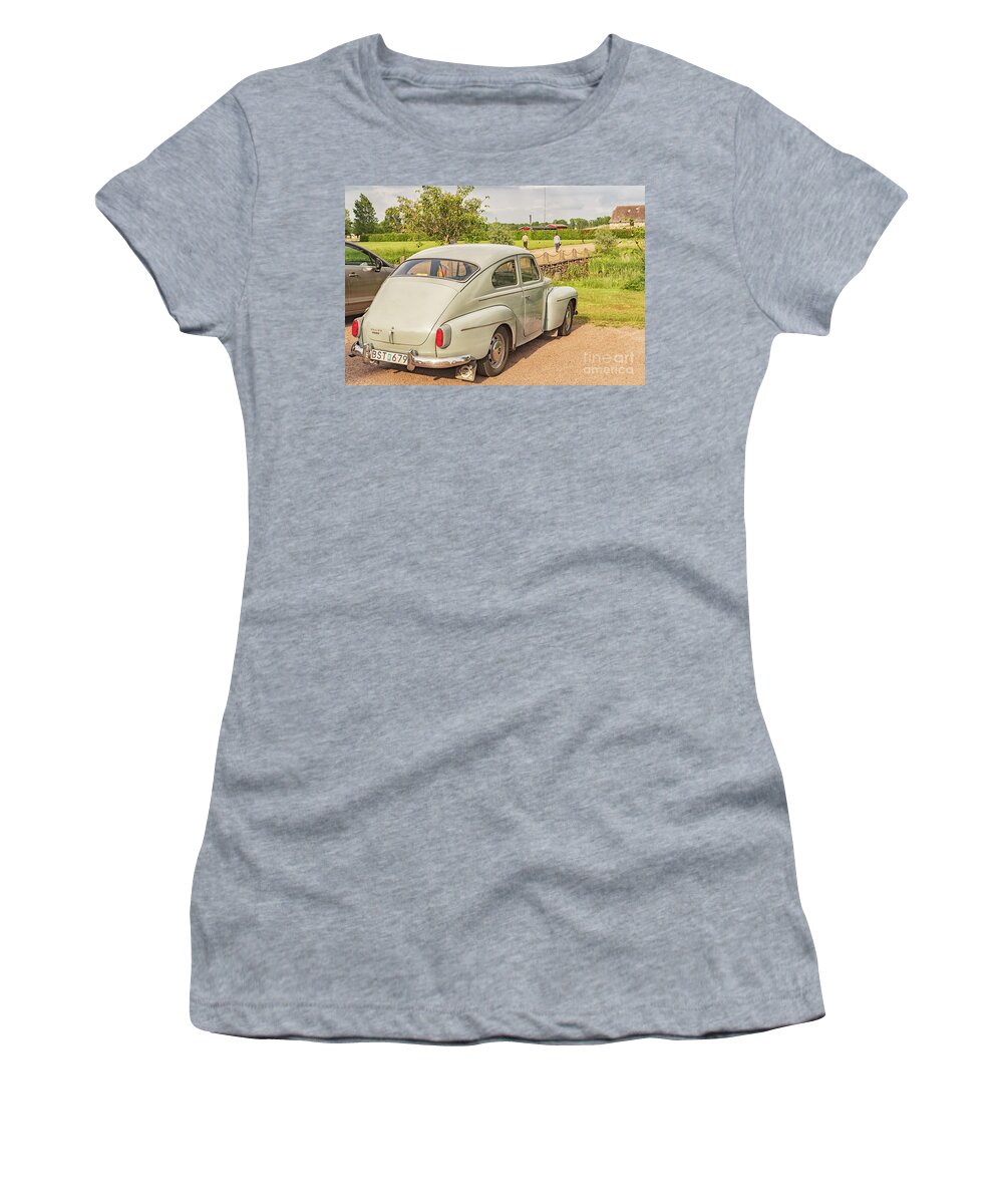 544 Women's T-Shirt featuring the photograph Classic Volvo PV544 by Antony McAulay