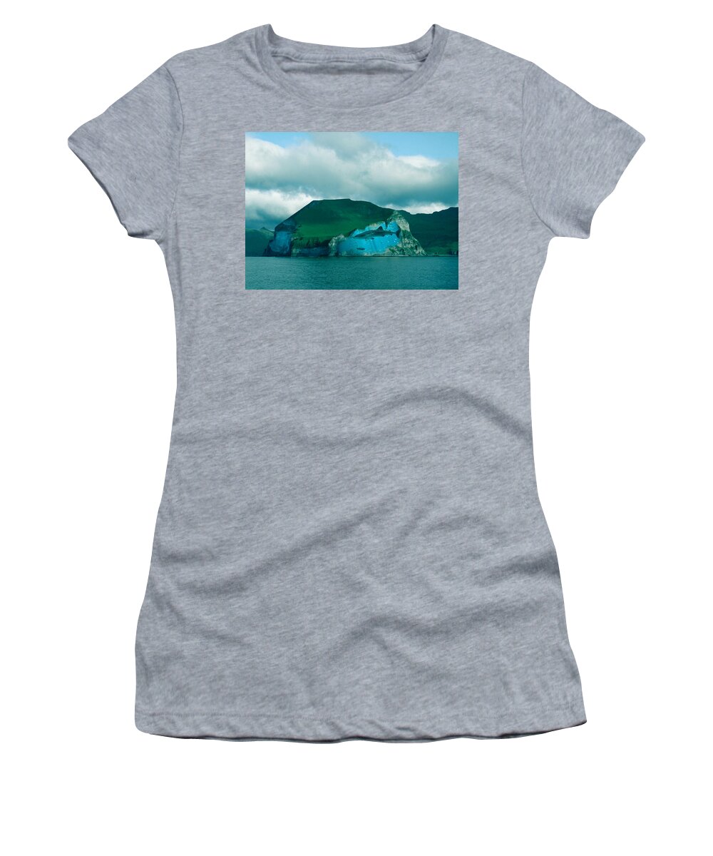 Mountain Women's T-Shirt featuring the digital art Cliff Aquarium by Keshava Shukla