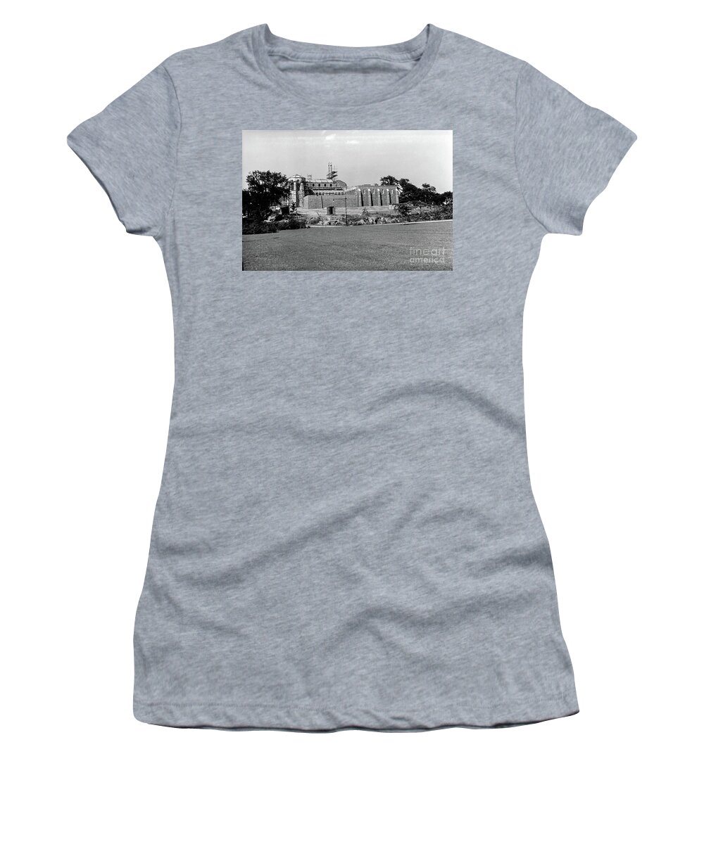Fort Tryon Women's T-Shirt featuring the photograph Cloisters 1937 by Cole Thompson