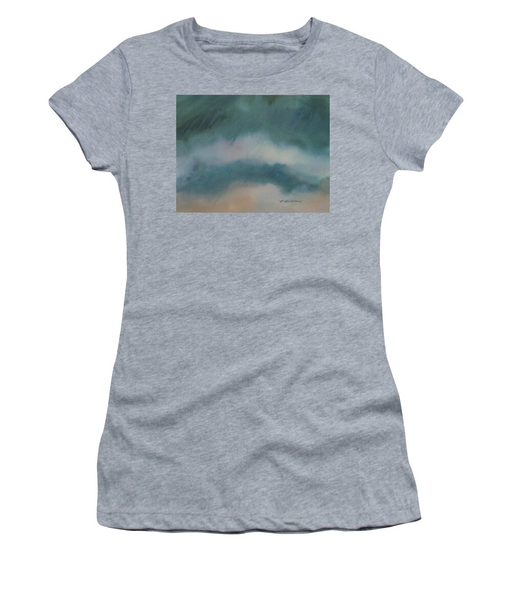 Storm Women's T-Shirt featuring the painting Cloud Study 1 by E Colin Williams ARCA