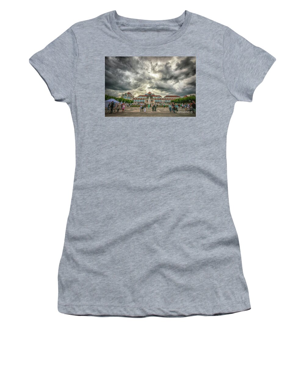 Baltic Women's T-Shirt featuring the photograph Cloudy sky in Sopot by Mariusz Talarek