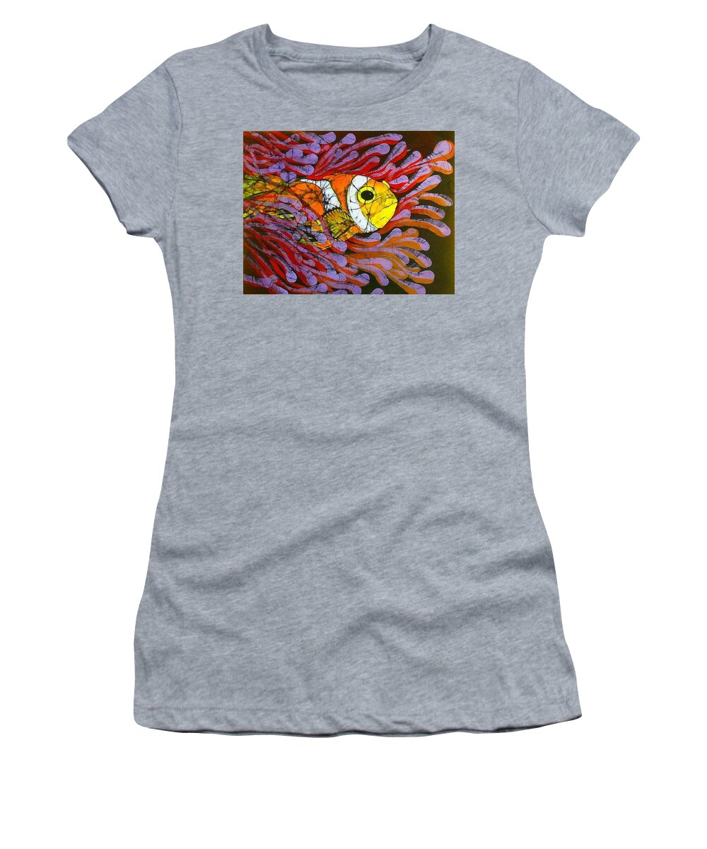 Clown Fish Women's T-Shirt featuring the tapestry - textile Clownfish I by Kay Shaffer