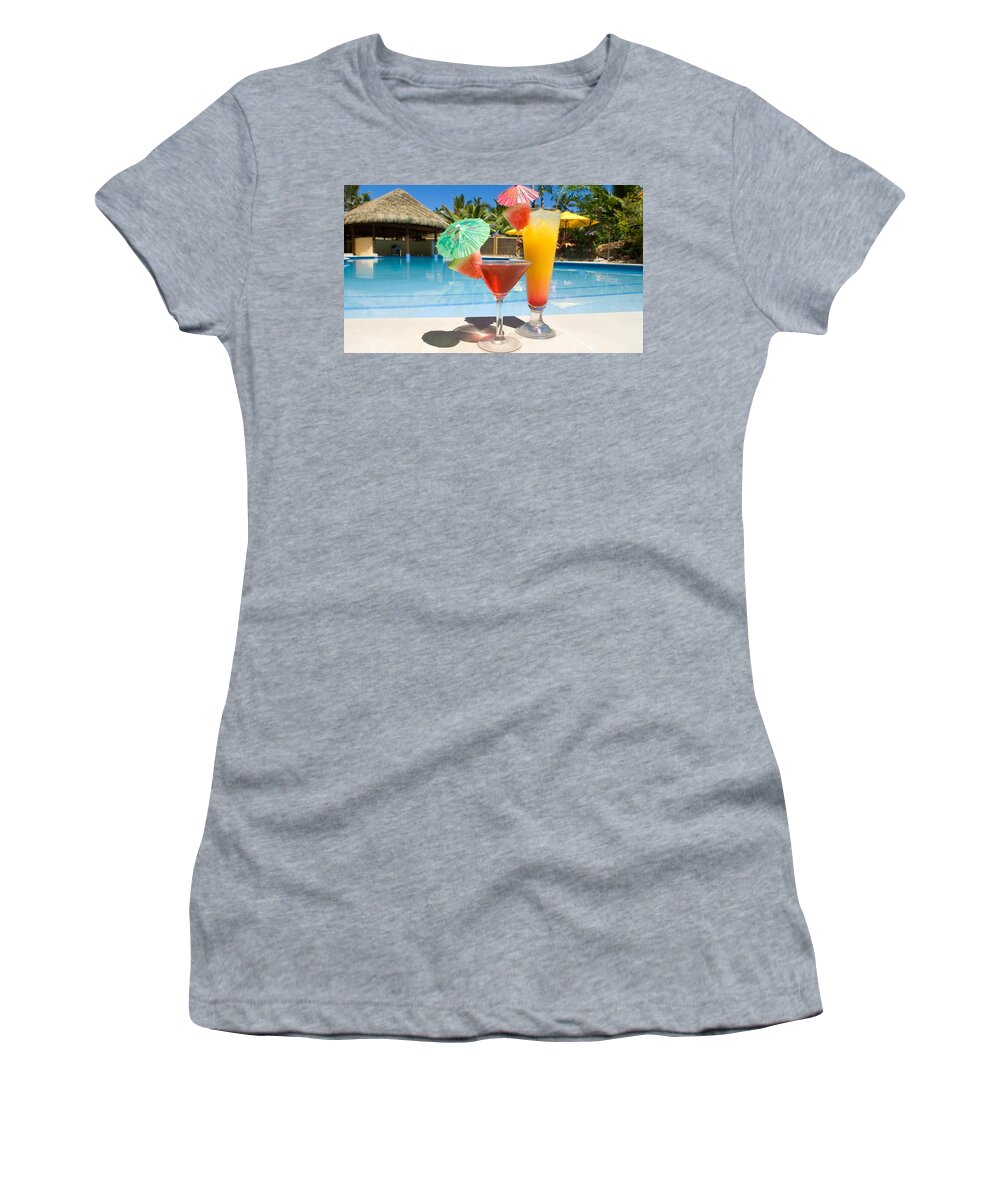Cocktail Women's T-Shirt featuring the digital art Cocktail by Maye Loeser