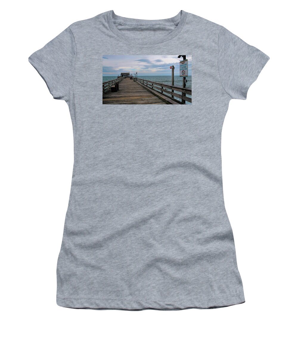 Pat Cook Women's T-Shirt featuring the photograph Cocoa Beach by Pat Cook