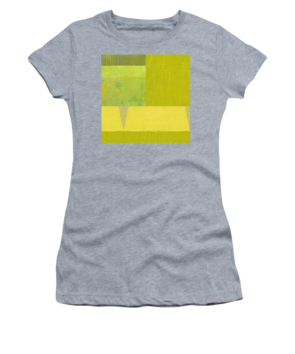 Yellow Women's T-Shirt featuring the digital art Collage No. 42 by Michelle Calkins