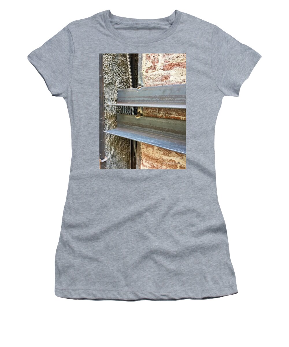 Angle Iron Brick Rough Exposed Women's T-Shirt featuring the photograph Collage Series 1-10 by J Doyne Miller