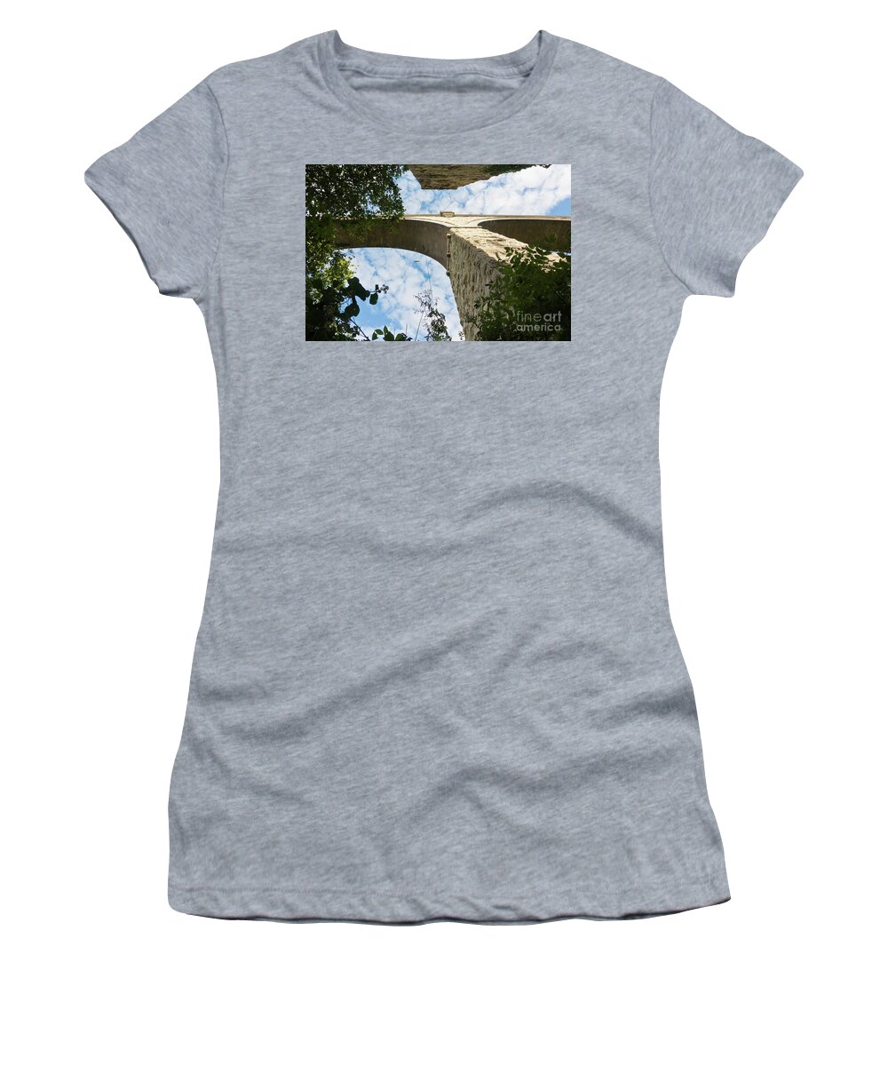 Penryn Women's T-Shirt featuring the photograph College Wood Viaduct Penryn Cornwall by Terri Waters