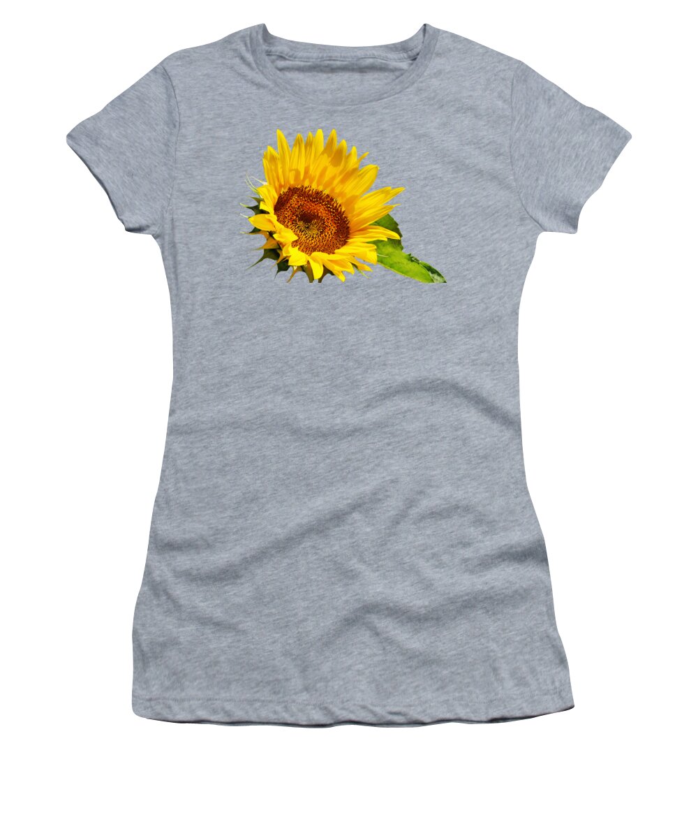 Sunflower Women's T-Shirt featuring the photograph Color Me Happy Sunflower by Christina Rollo