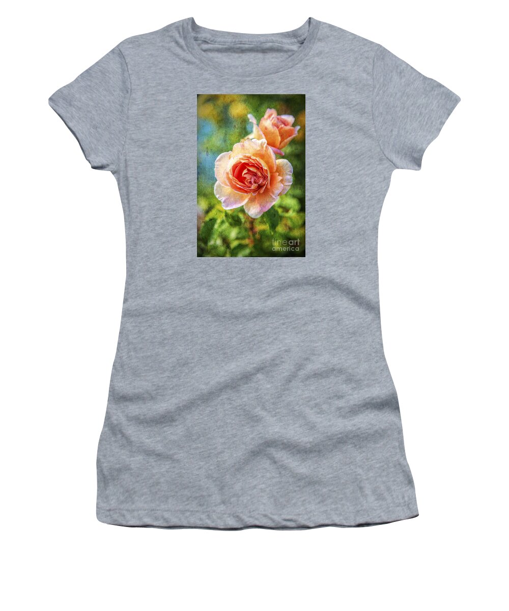 Floral Women's T-Shirt featuring the photograph Color of the Rose by Barry Weiss