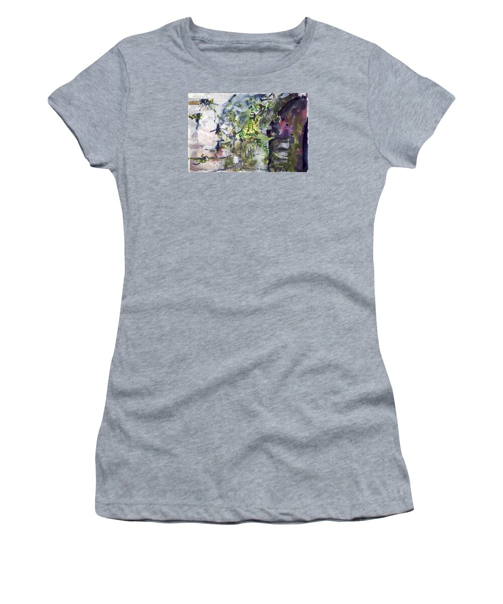  Women's T-Shirt featuring the painting Colorful Foliage by Kathleen Barnes