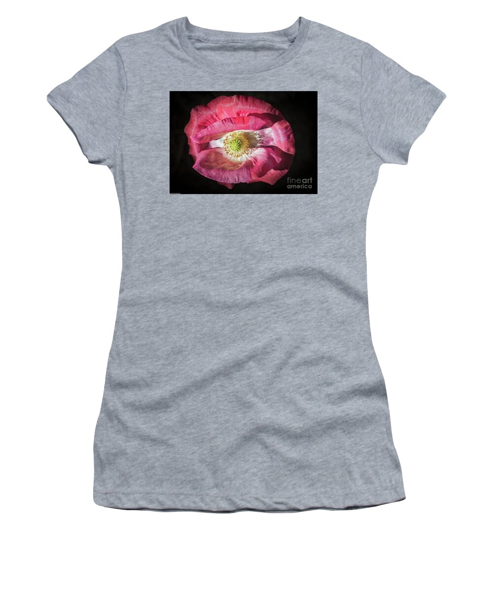 Colorful Poppy Women's T-Shirt featuring the photograph Colorful Poppy by Mitch Shindelbower