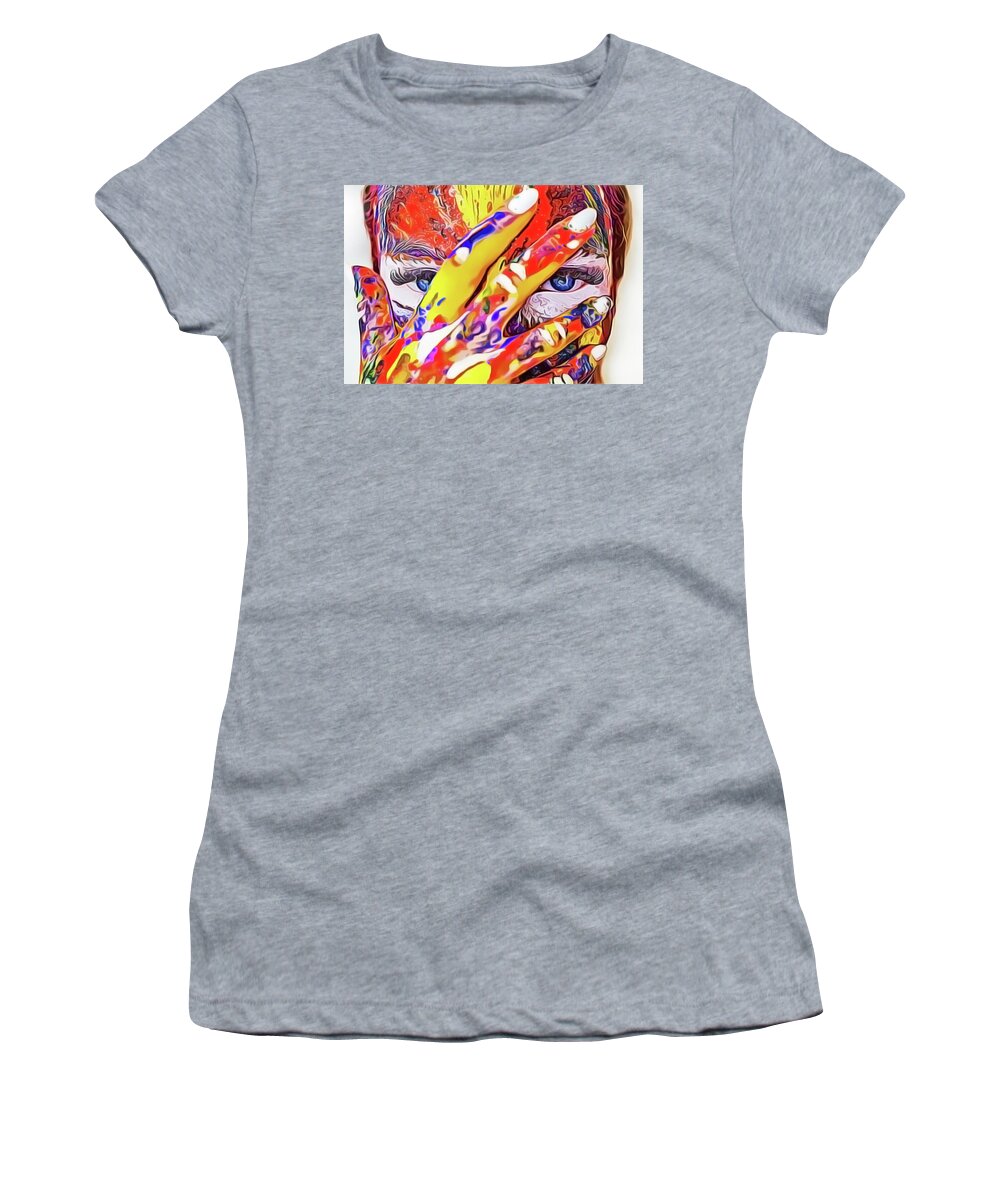 Colors Women's T-Shirt featuring the painting Colors by Harry Warrick