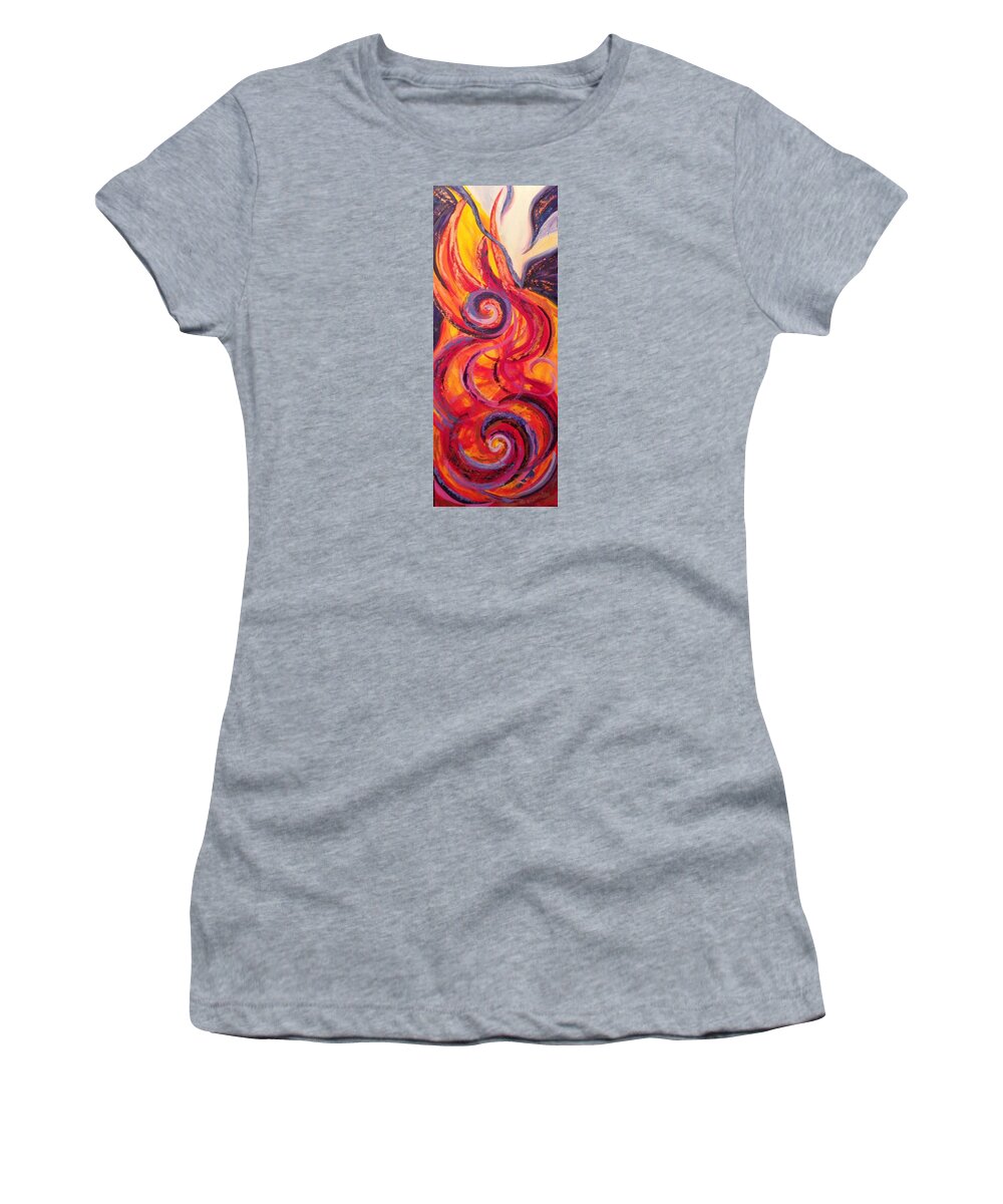 Worship Women's T-Shirt featuring the painting Come Holy Spirit by Deb Brown Maher