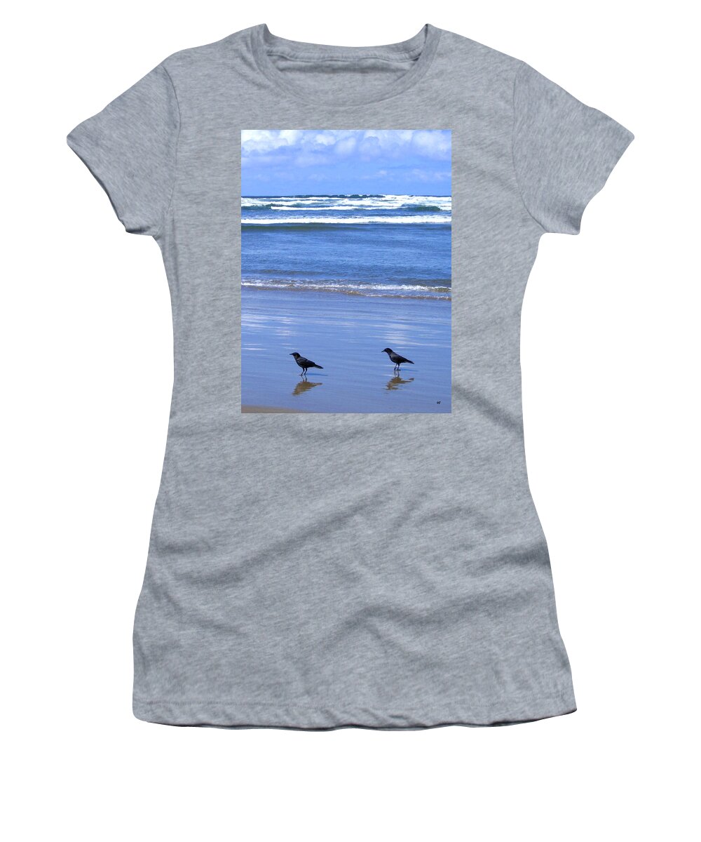 Crows Women's T-Shirt featuring the photograph Companion Crows by Will Borden