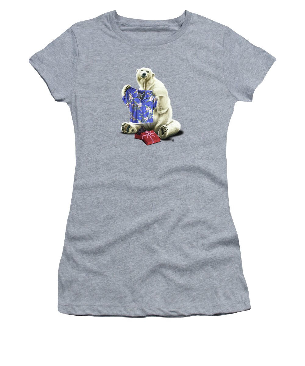 Illustration Women's T-Shirt featuring the digital art Cool Wordless by Rob Snow