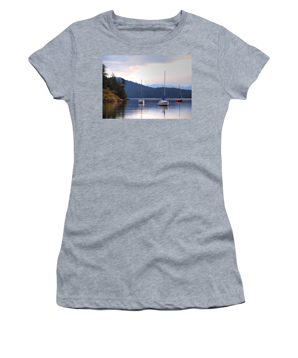 Anchor Women's T-Shirt featuring the photograph Cooper's Cove 1 by Randy Hall