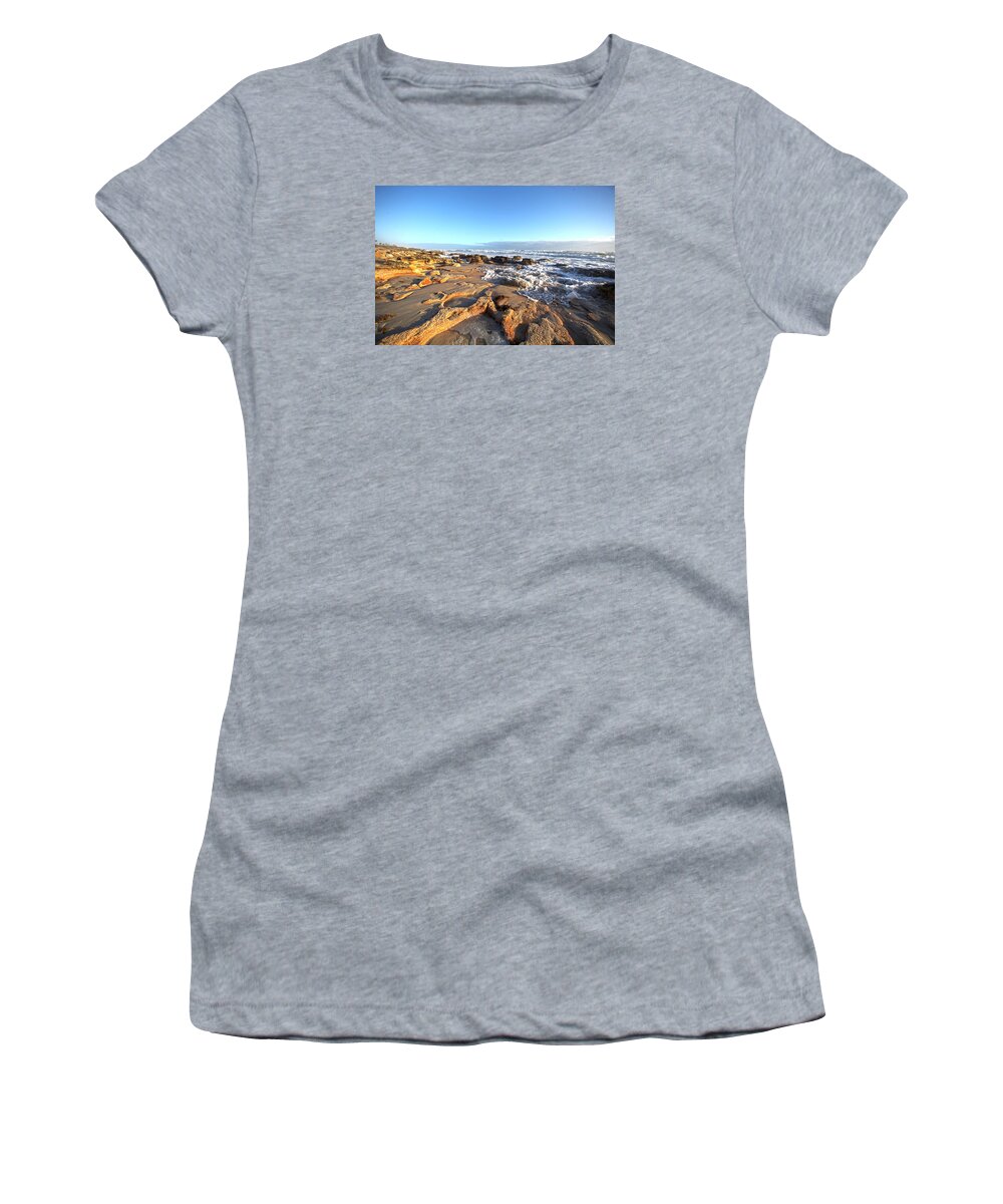 Sun Women's T-Shirt featuring the photograph Coquina Carvings by Robert Och