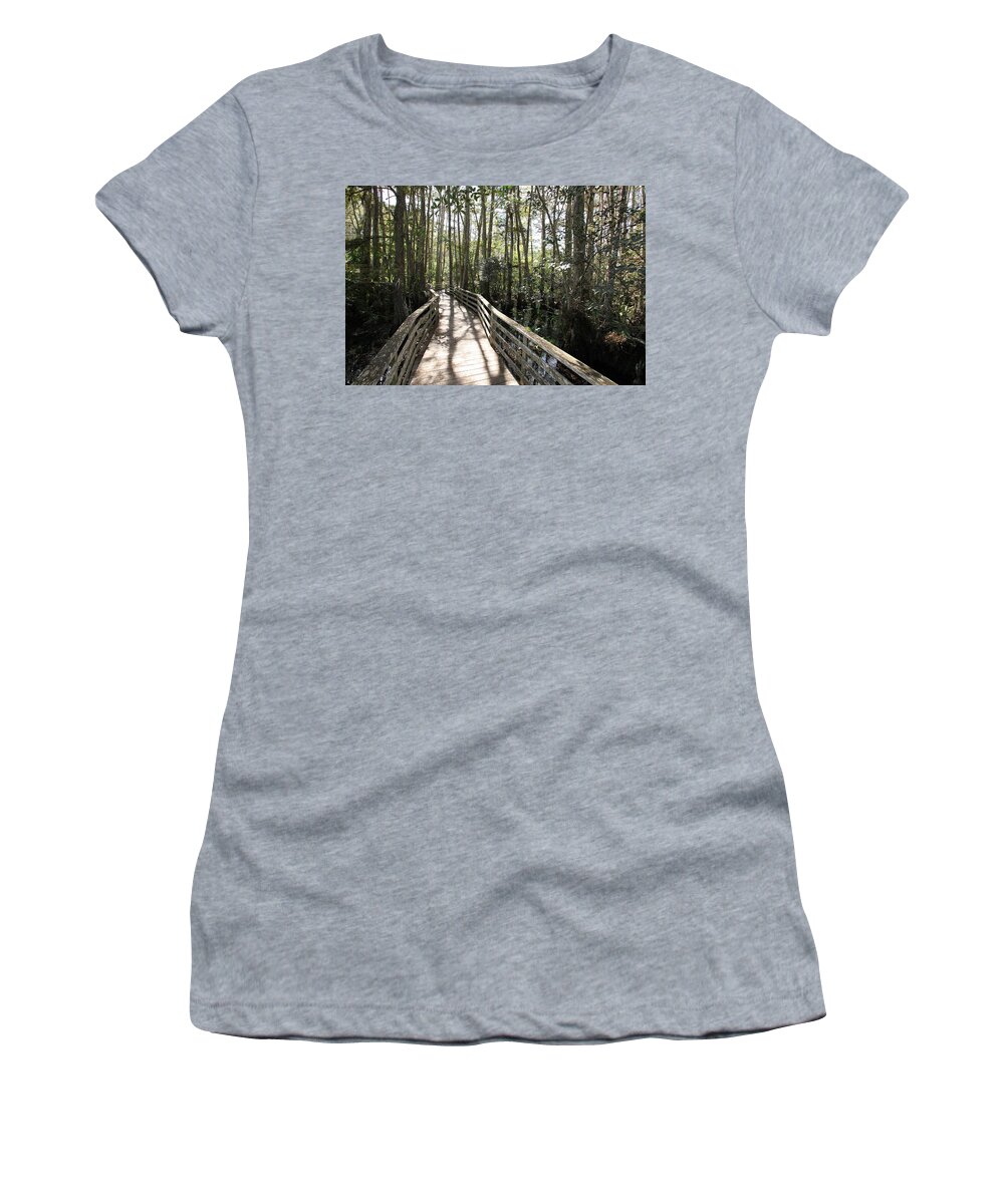 Corkscrew Swamp Sanctuary Women's T-Shirt featuring the photograph Corkscrew Swamp 697 by Michael Fryd