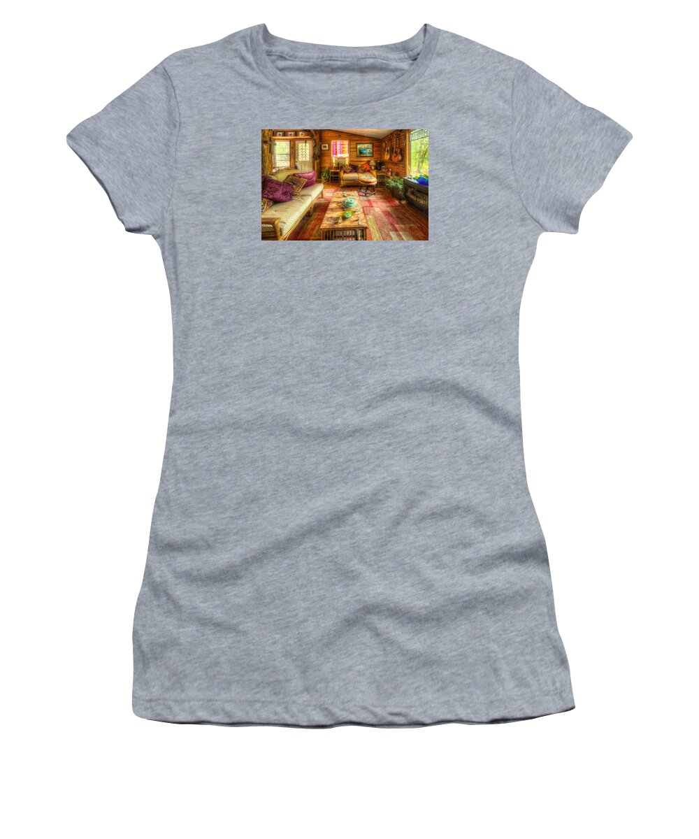 Cabin Women's T-Shirt featuring the photograph Country Cabin by Daniel George