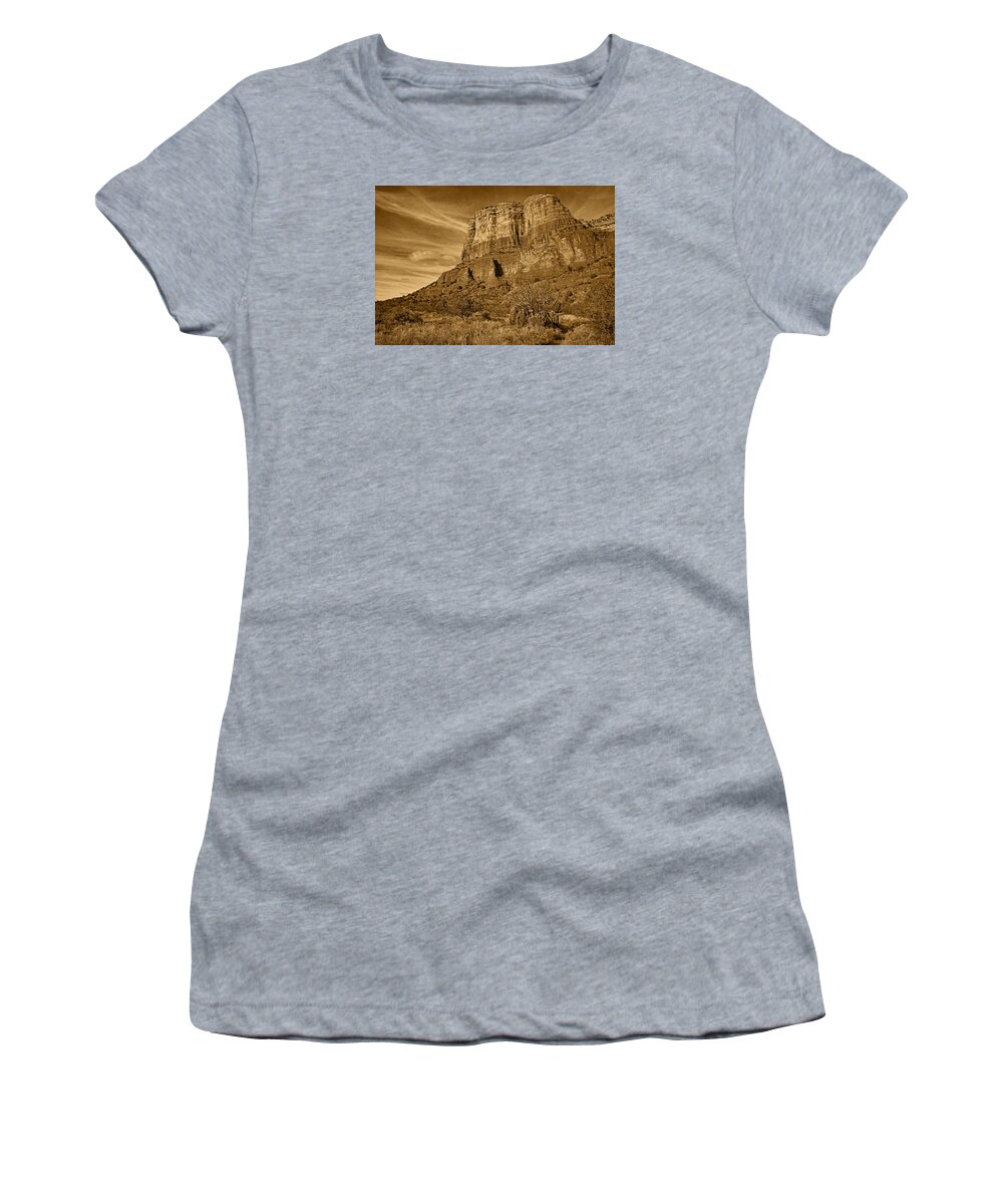 Courthouse Butte Women's T-Shirt featuring the photograph Courthouse Butte Tnt by Theo O'Connor