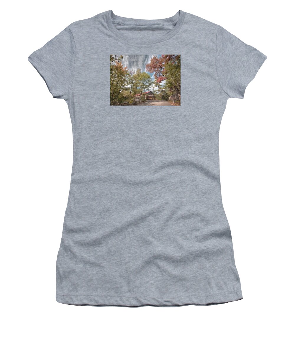 Covered Bridge Women's T-Shirt featuring the photograph Covered bridge by Patricia Dennis