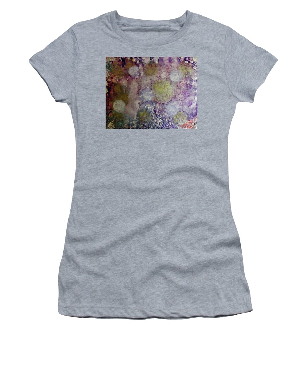 Alcohol Women's T-Shirt featuring the painting Cracked Lights by Terri Mills