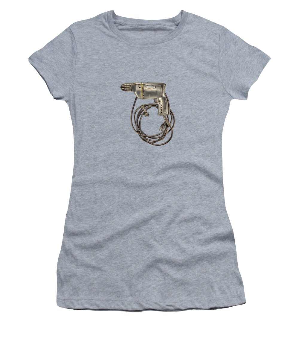 Antique Women's T-Shirt featuring the photograph Craftsman Drill Motor Left Side by YoPedro